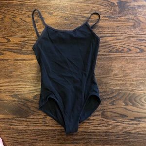Black dance leotard